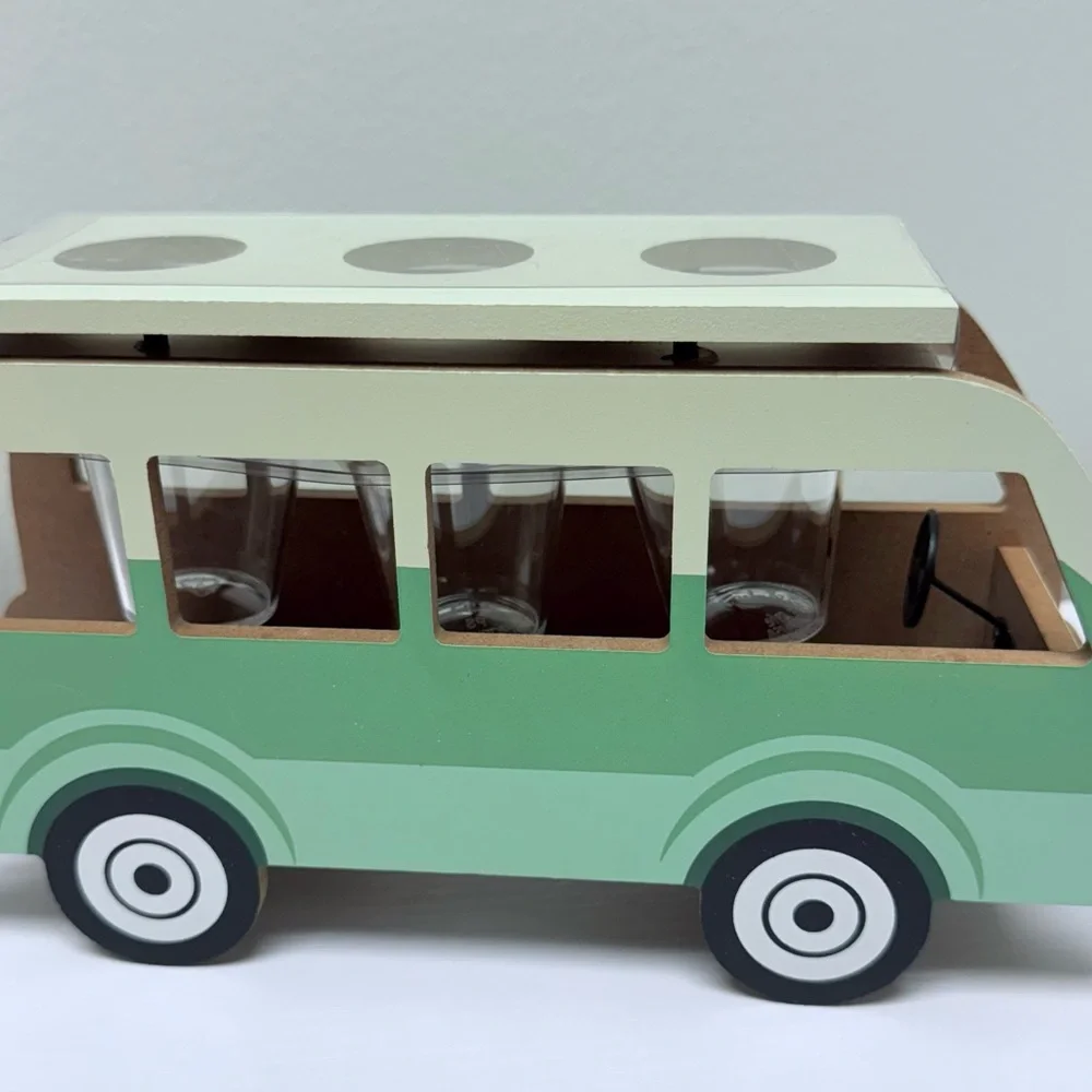 New! Shot Glasses in Green Camper Van Target Bullseye Playground Father’s Day